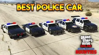 GTA 5 ONLINE : EVERY POLICE CAR FROM THE BOTTOM DOLLAR BOUNTIES DLC