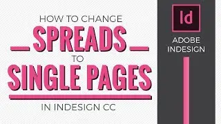 [Adobe InDesign] Change a spreads document to single pages with crops and bleeds