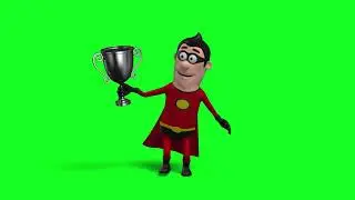 Super Hero Character Green Screen | Graphics & Animation