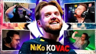 CS Pros & Casters react to NiKo insane plays