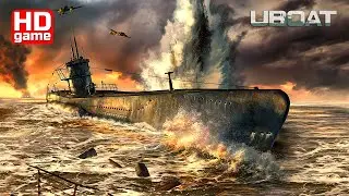 UBOAT HD #61 Кампания U-292: Convoy (без комментариев - реализм 100%) 1440p60