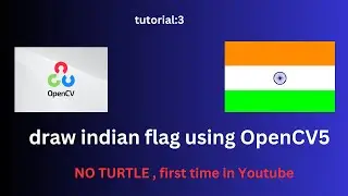 Create Indian flag using Opencv5 & Numpy
