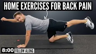 8-Minute Home Exercise Routine For Back Pain - FOLLOW ALONG!