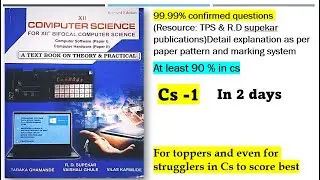 CS - 1. Detail analysis for Maharashtra Board Students. Computer Science Most Important Questions.