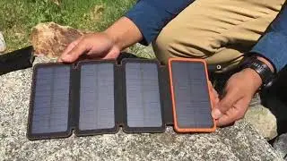 25000mAh Solar Charger ADDTOP Portable Solar Power Bank Review, Survived a 4 day Backpacking trip  W