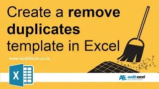 Create remove duplicates template that is automatic (no VBA)
