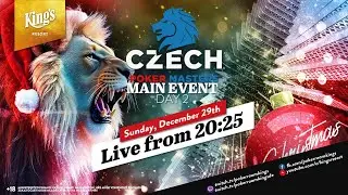 🏆 Day 2 of €150 🇨🇿 Czech Poker Masters Christmas Edition NLH Main Event live from King's Resort 👑