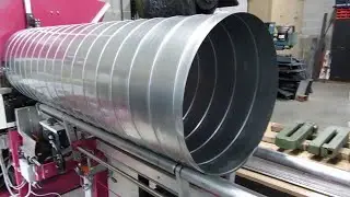 Incredible Biggest Turbine Body Manufacturing Process Bending Machine, Spiral Duct Machine In Action