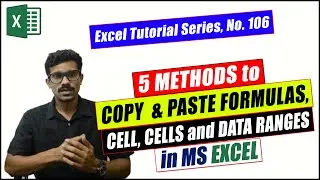 5 Methods to COPY PASTE Formulas in Excel (Copy Cells)