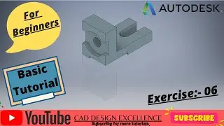 Autodesk Inventor Tutorial For Beginners Exercise || Autodesk Inventor Tutorial