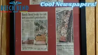 Kentucky Rumbler News Articles in Rumbler Gift Shop/Cafe at Beech Bend Park - A Look at the Past