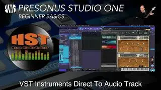 VST Instruments Direct To Audio Track - Studio One 5 - Home Studio Trainer