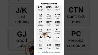 18 Abbreviations and Meanings in English, English Acronyms List 