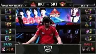 BKT (G4 Irelia) VS SKT (Faker Olaf) Highlights - S5 World Championship Group W1D2