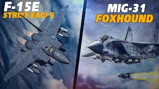 F-15E Strike Eagle Vs 2 Mig-31 Foxhound |  INTERCEPT | Preview | Digital Combat Simulator | DCS |