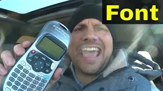 Dymo Letratag-How To Change Font Size-Easy Tutorial