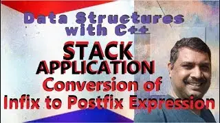 Application of stack-Conversion of Infix to postfix in c++  with example || By Studies Studio