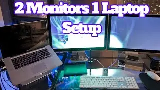 Connect two Monitors to a Laptop 💻 with a Docking station💪🏼