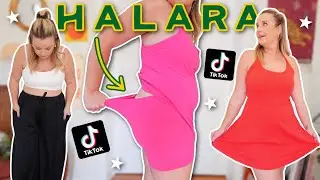 trying on VIRAL tiktok pieces from halara! (what i ordered vs what i got)