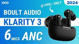 BOULT Klarity 3 - Luxury audio experience | 50dB Hybrid ANC | 6 mics | Rs. 1999