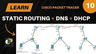 DHCP, DNS and Static Routing | Cisco Packet Tracer