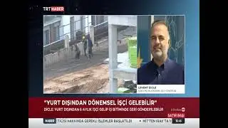 Levent Dicle | Eleman.net CEO | TRT HABER 20.08.2024 | İnşaatta Randevu Dönemi Başladı.