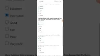 cisco python Essentials Satisction Survey