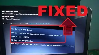 How to Fix Boot Device Not Found Hard Disk 3F0 Error  All Laptop