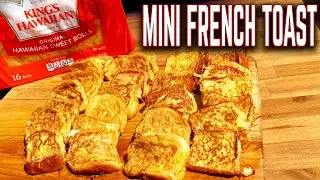 THE BEST WAY TO MAKE FRENCH TOAST ON THE GRIDDLE! KING'S HAWAIIAN MINI FRENCH TOAST - EASY RECIPE