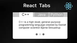 Create Tabs in React or Next JS with react-tabs