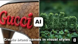 Generate a Brand Name or Text in Different Visual Styles with AI - AI Text Style Generator