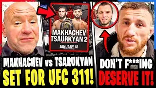 Islam Makhachev vs Arman Tsarukyan SET FOR UFC 311! Dana White CANCELS FIGHT! Merab & Umar BEEF