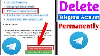 How to Delete your Telegram account Permanently in 2025