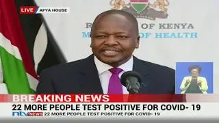 Coronavirus in Kenya Latest Update by CS Mutahi Kagwe || 01-04-2020