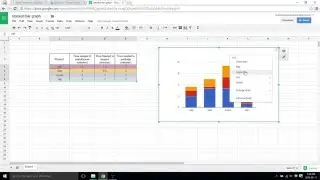 How to make a stacked bar graph - Google sheets video 19