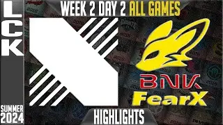 DRX vs FOX Highlights ALL GAMES | LCK Summer 2024 W2D2 | DRX vs BNK FearX - Week 2 Day 2