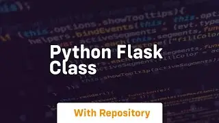 python flask class