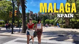 Malaga Spain 🇪🇸 2024 Costa Del Sol City Walk 4K