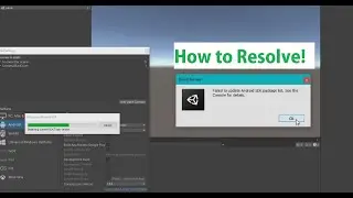 Failed to Update Android SDK Package List | Error Solution Unity