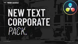 Glitch Text Titles Pack ★ DaVinci Resolve Templates ★