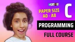 Print Paper Sizes from A0 to A8 in C Language, C Programming for Beginners, C Language Tutorial