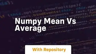 numpy mean vs average