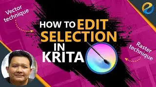 How to edit selections in Krita