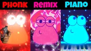 Pou Phonk vs Remix vs Piano All version