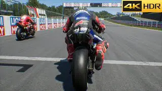 MotoGP 24 - Yamaha YZR-M1 V4 Aero Fairing & Exhaust Update! Mod Gameplay (4K)