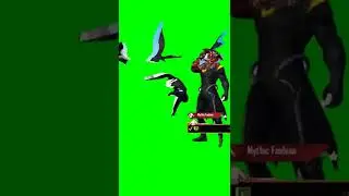 blood Raven x-suit entry emote green screen lobby effects