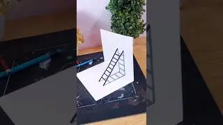 3d Ladder trick Art for beginners !!