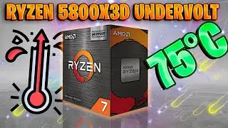 Lower Ryzen 5700x3D 5800x3D Temps 🌡| Undervolt using PBO2 on startup