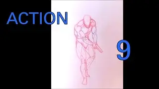 Action Pose Drawing lesson # 9