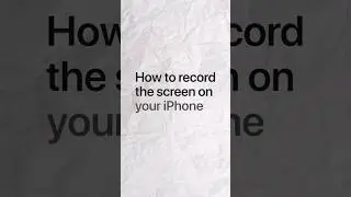 How to screen record on iPhone 15 | iPhone 15 Pro?